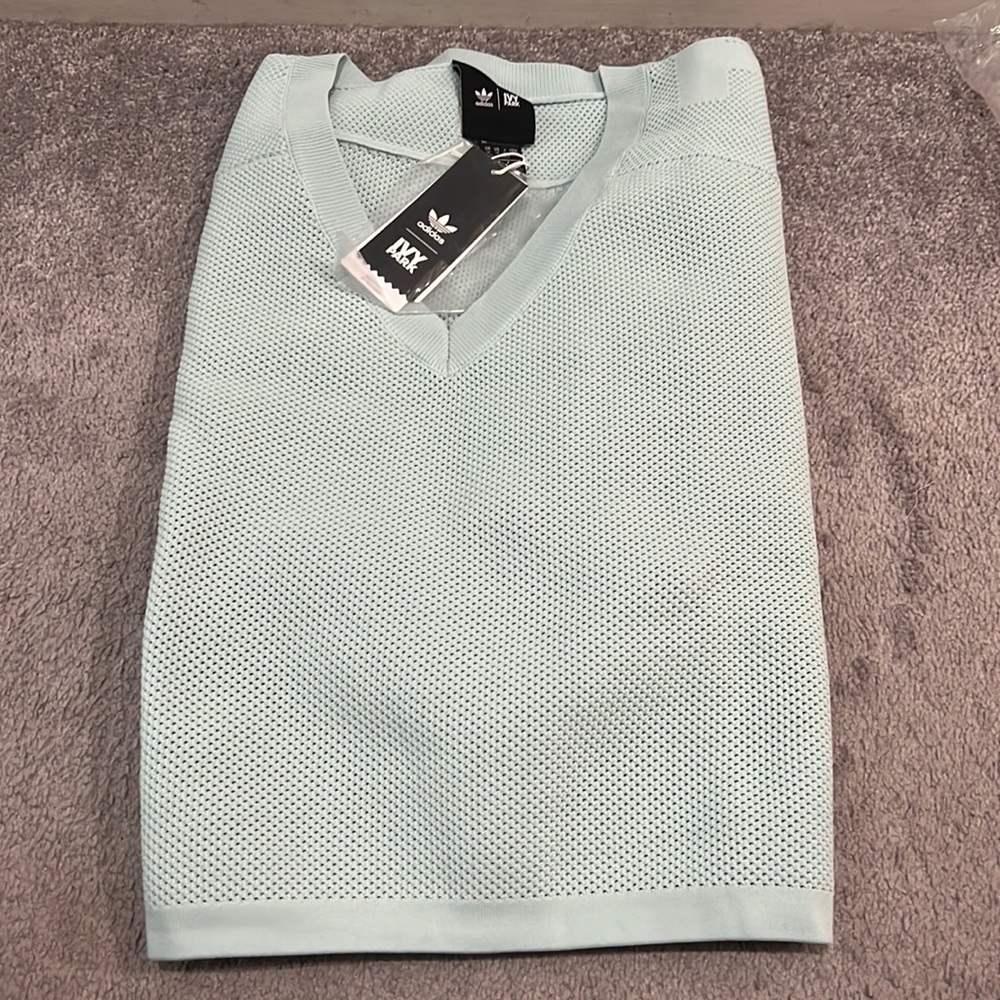 Adidas X Ivy Park Knit Crop Jersey Top